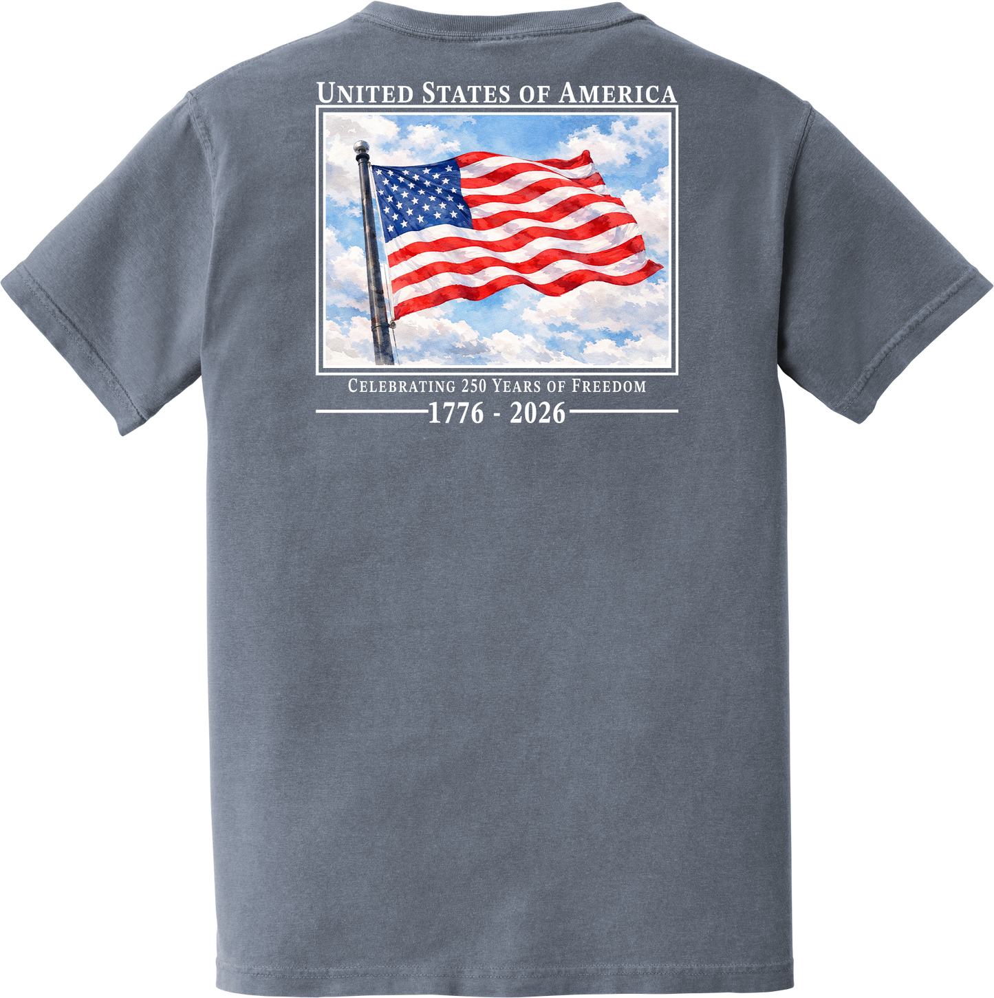 Youth - USA Flag Comfort Colors Graphic Tee