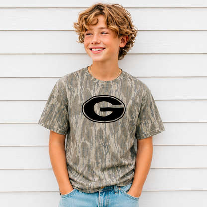 Youth Mossy Oak Bottomland Camo UGA tee